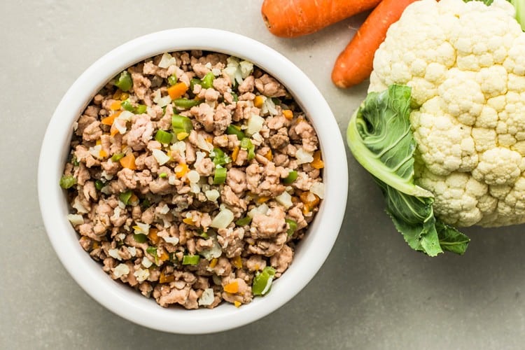 Turkey and Veggie Dog Food