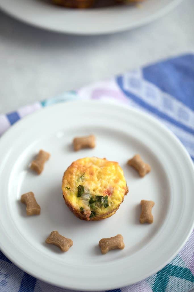 Chicken Sausage Kale Quiche for Dogs